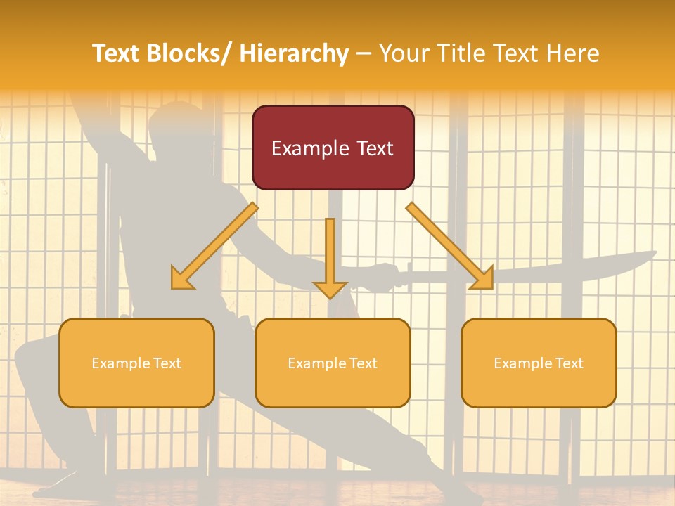 Orange Fight Background PowerPoint Template