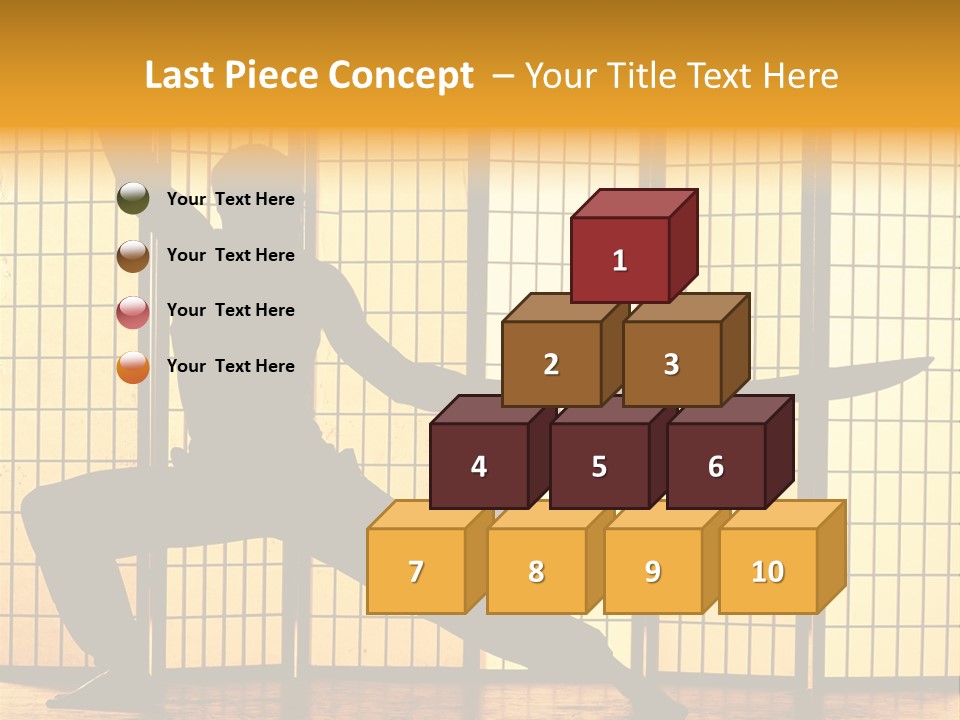 Orange Fight Background PowerPoint Template