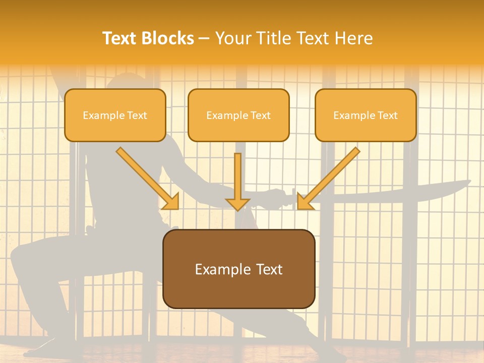 Orange Fight Background PowerPoint Template