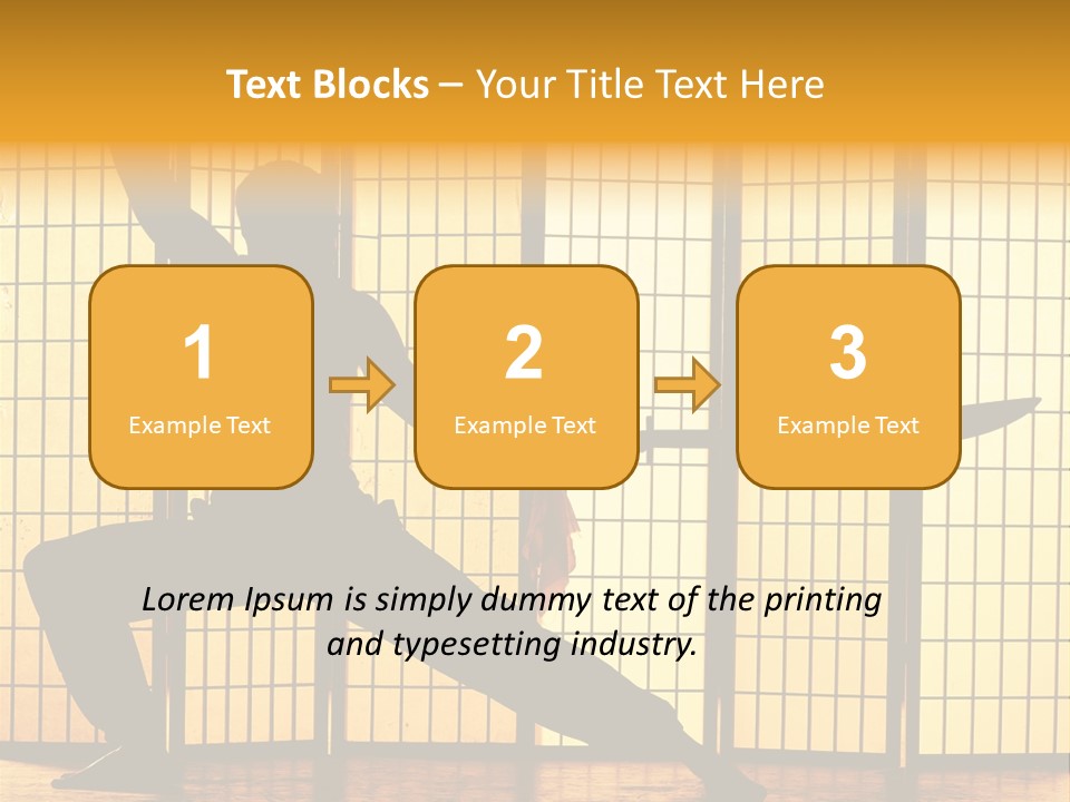 Orange Fight Background PowerPoint Template