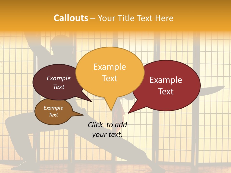 Orange Fight Background PowerPoint Template