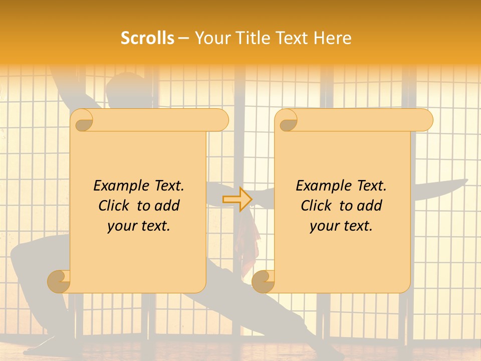 Orange Fight Background PowerPoint Template