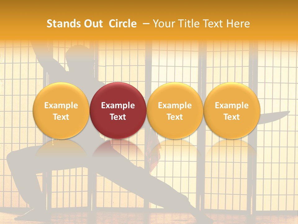 Orange Fight Background PowerPoint Template