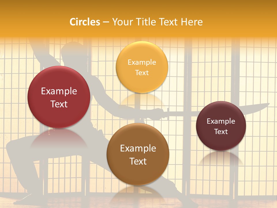 Orange Fight Background PowerPoint Template