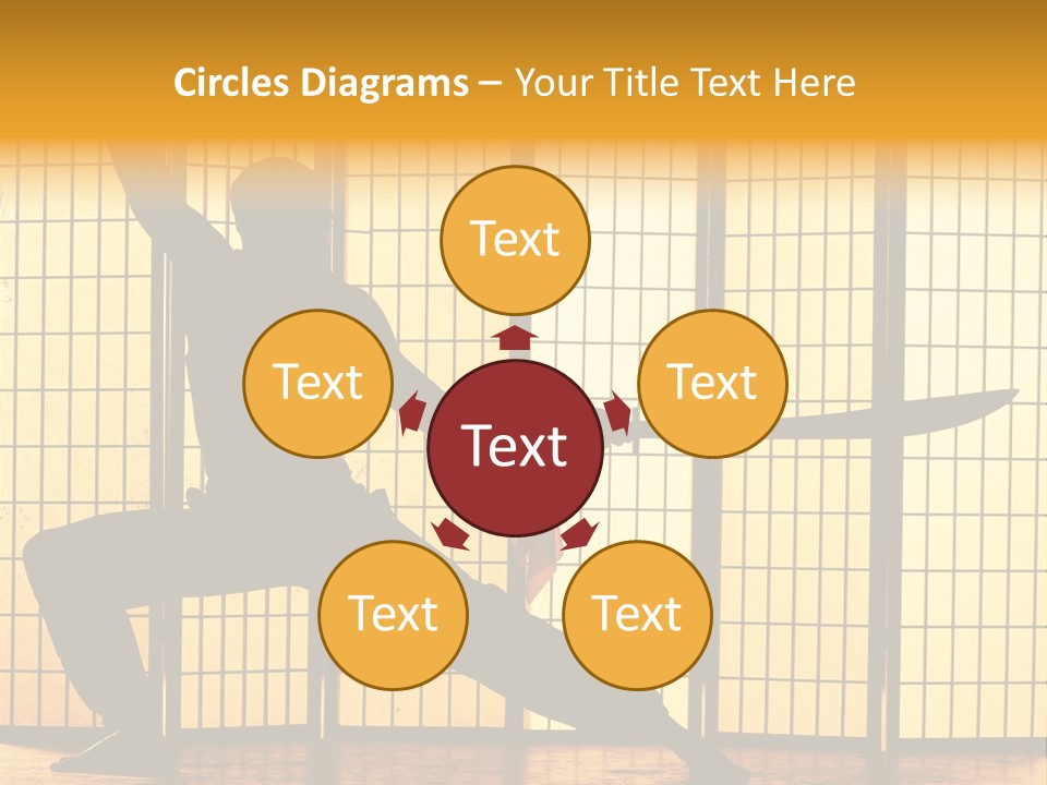 Orange Fight Background PowerPoint Template