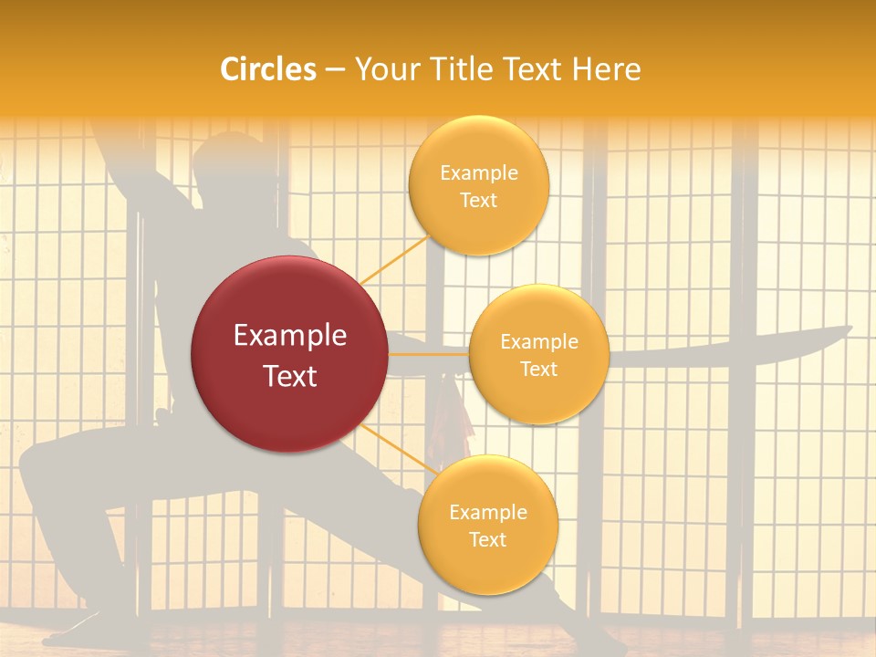 Orange Fight Background PowerPoint Template