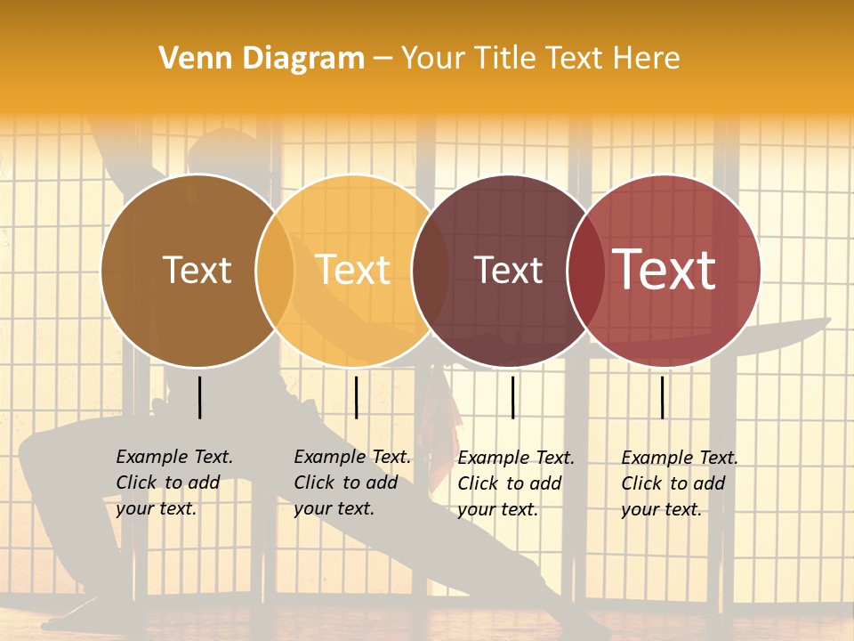 Orange Fight Background PowerPoint Template