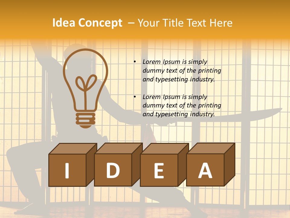 Orange Fight Background PowerPoint Template