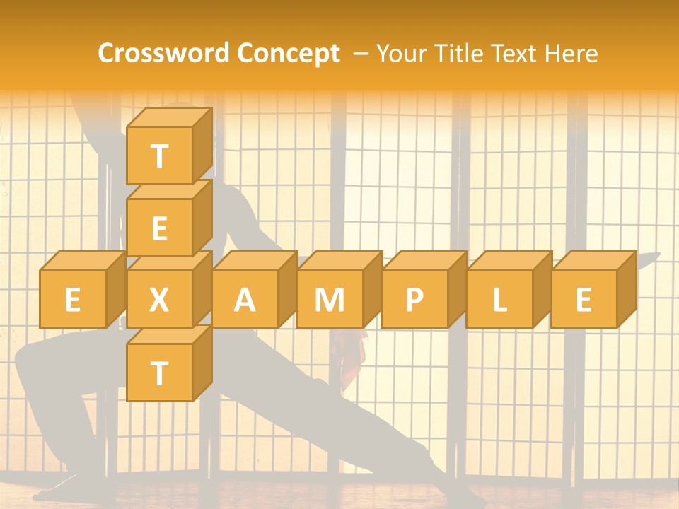 Orange Fight Background PowerPoint Template