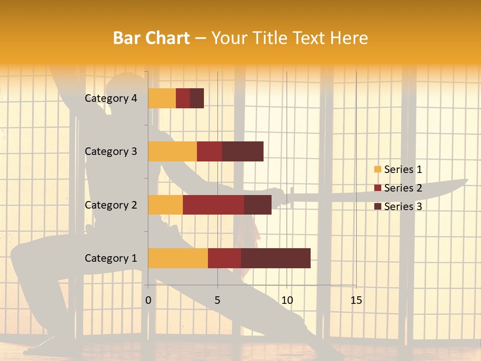 Orange Fight Background PowerPoint Template