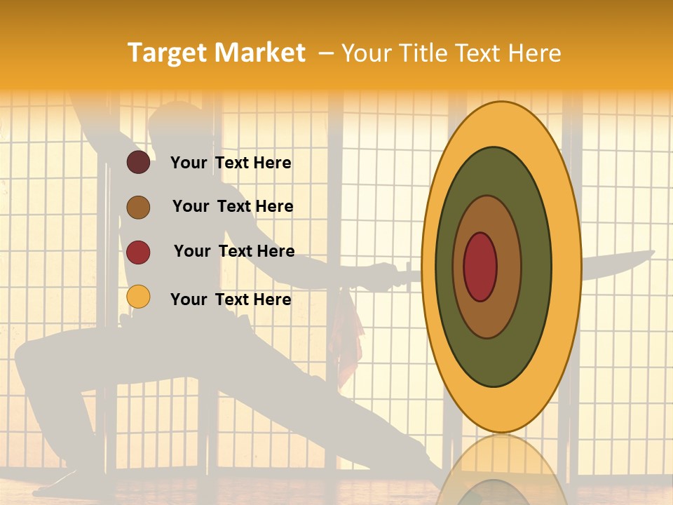 Orange Fight Background PowerPoint Template