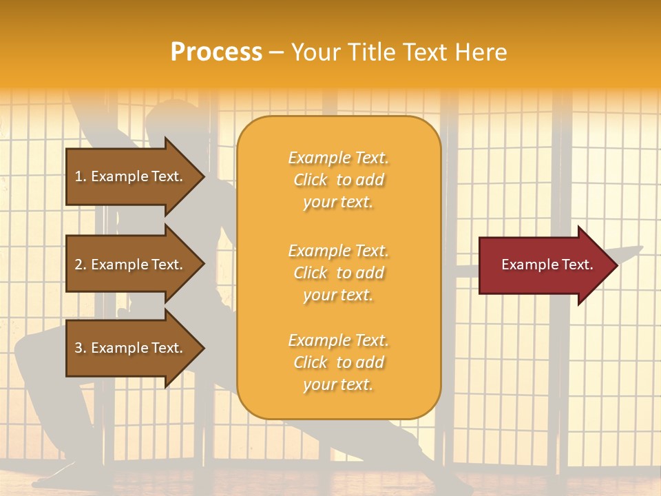 Orange Fight Background PowerPoint Template