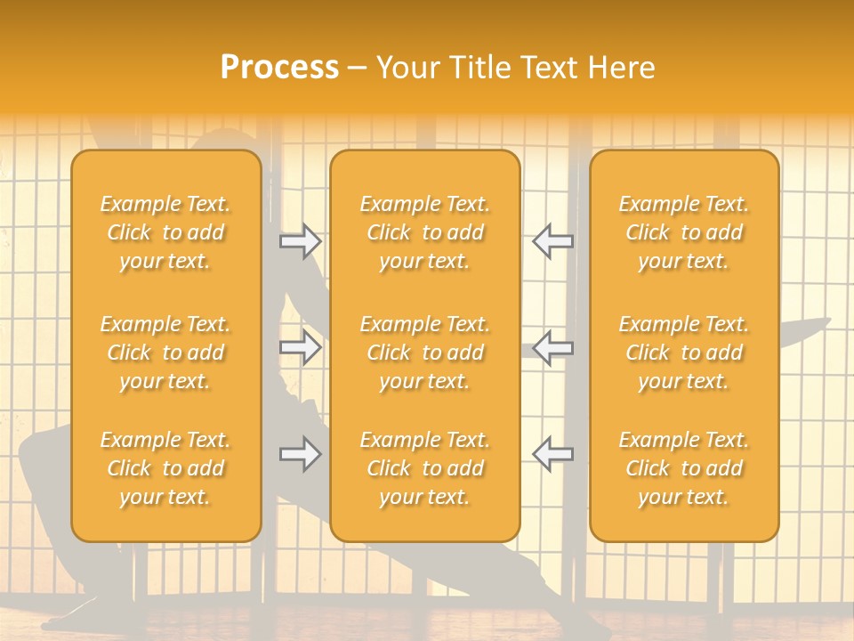 Orange Fight Background PowerPoint Template