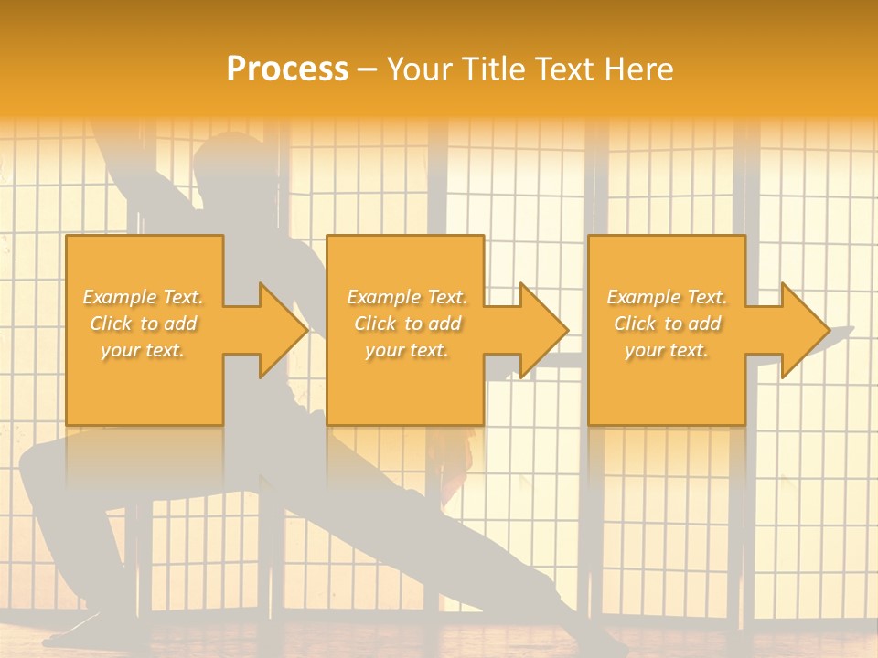 Orange Fight Background PowerPoint Template