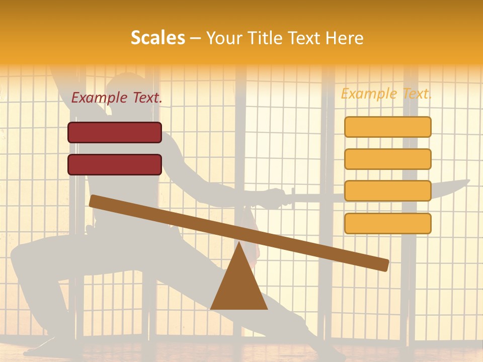 Orange Fight Background PowerPoint Template