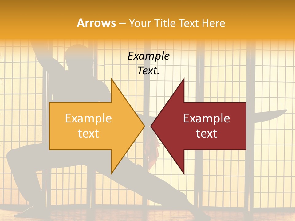 Orange Fight Background PowerPoint Template