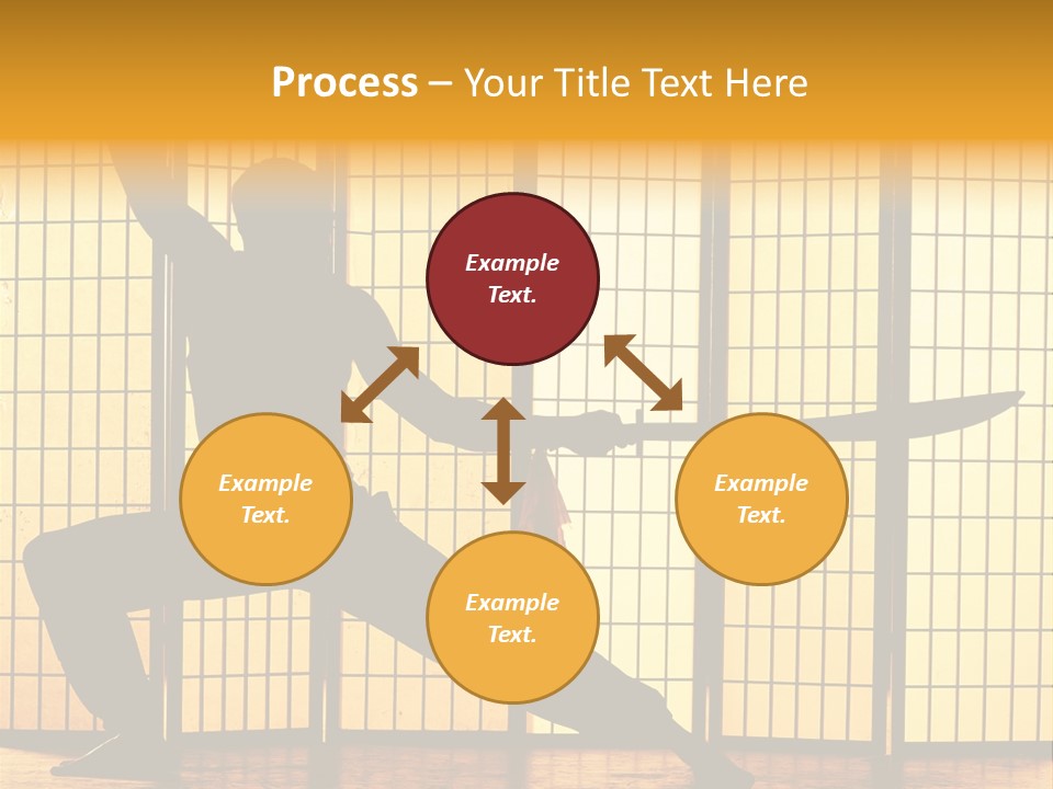 Orange Fight Background PowerPoint Template