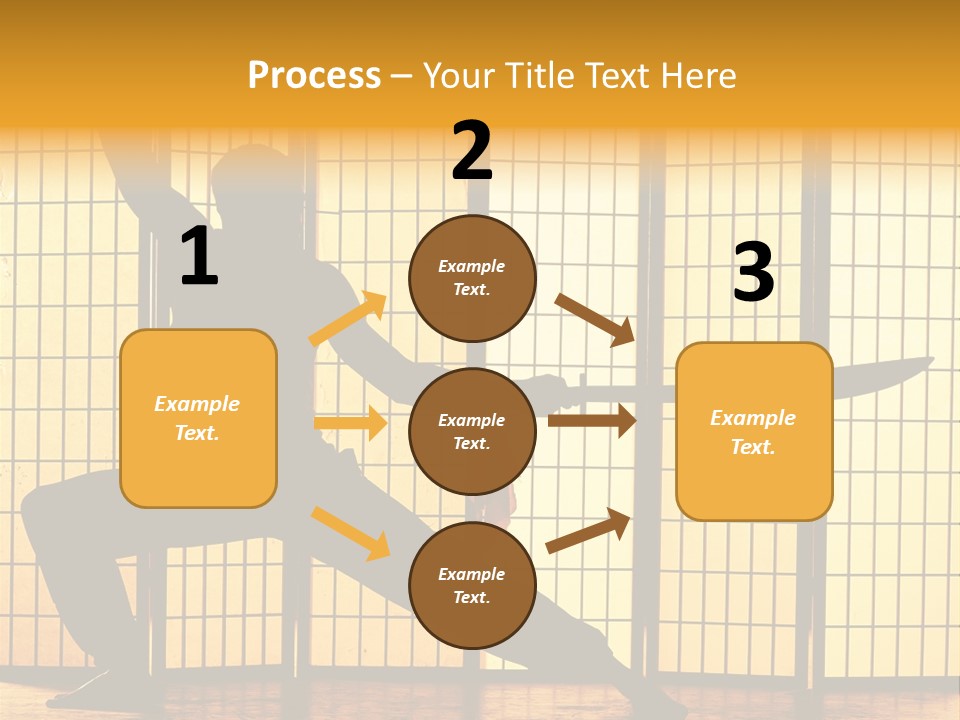 Orange Fight Background PowerPoint Template