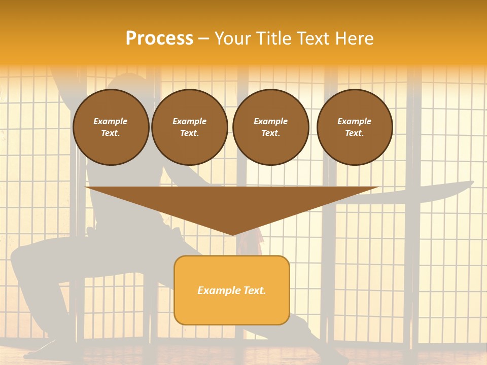 Orange Fight Background PowerPoint Template