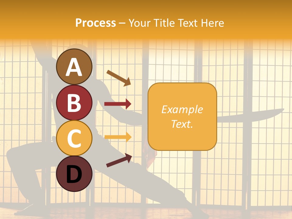 Orange Fight Background PowerPoint Template