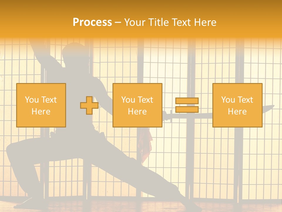 Orange Fight Background PowerPoint Template