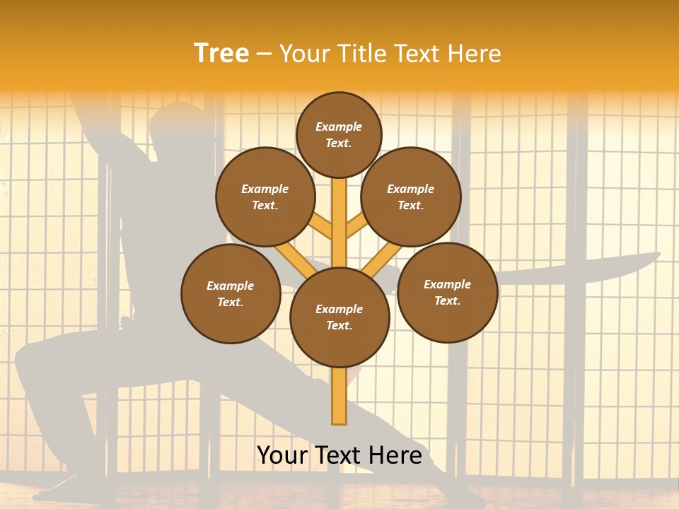 Orange Fight Background PowerPoint Template