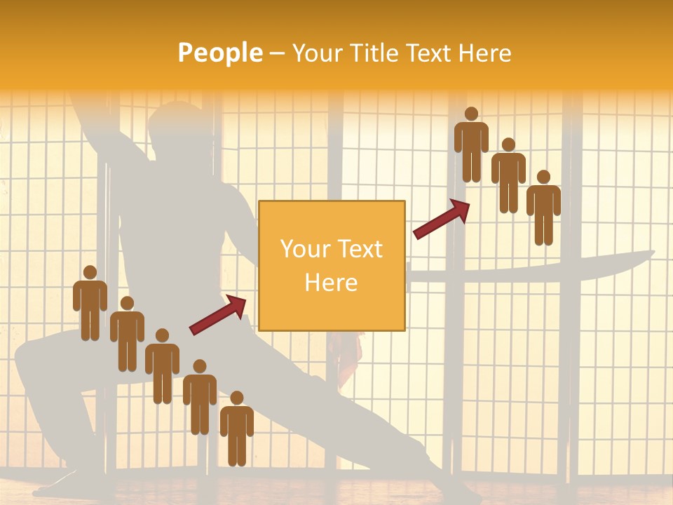 Orange Fight Background PowerPoint Template