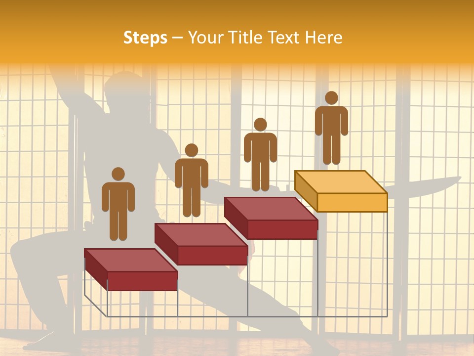 Orange Fight Background PowerPoint Template