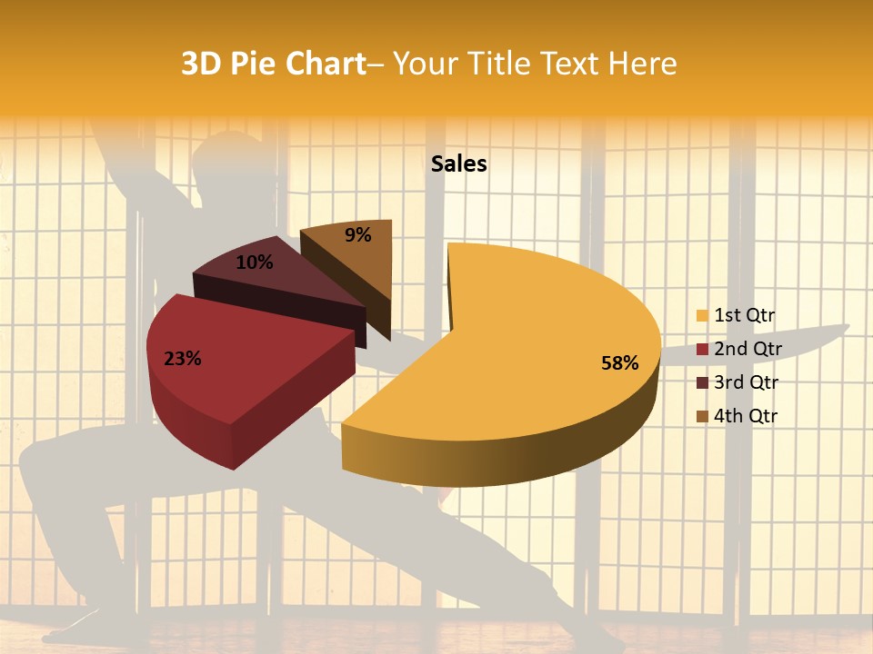 Orange Fight Background PowerPoint Template