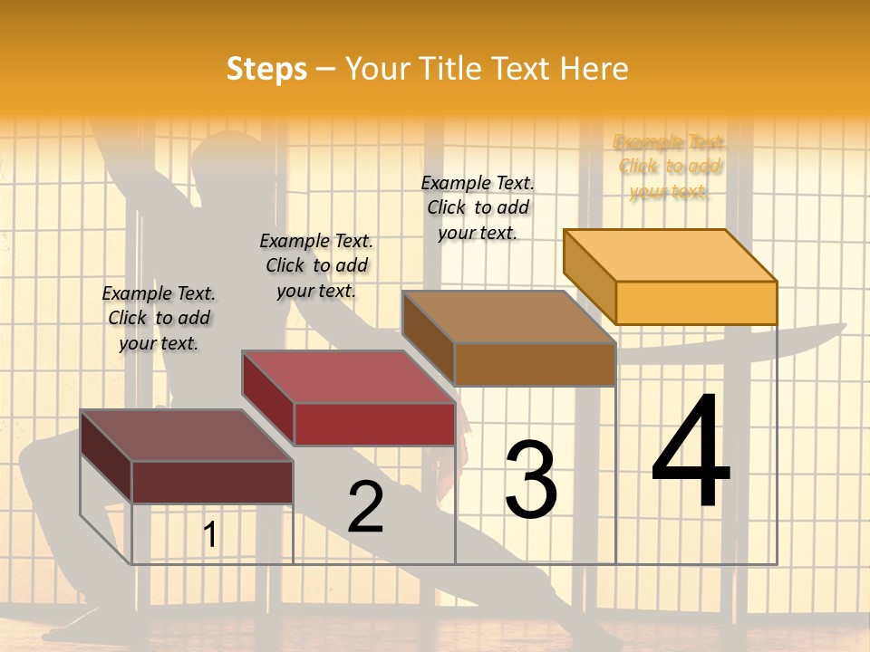 Orange Fight Background PowerPoint Template