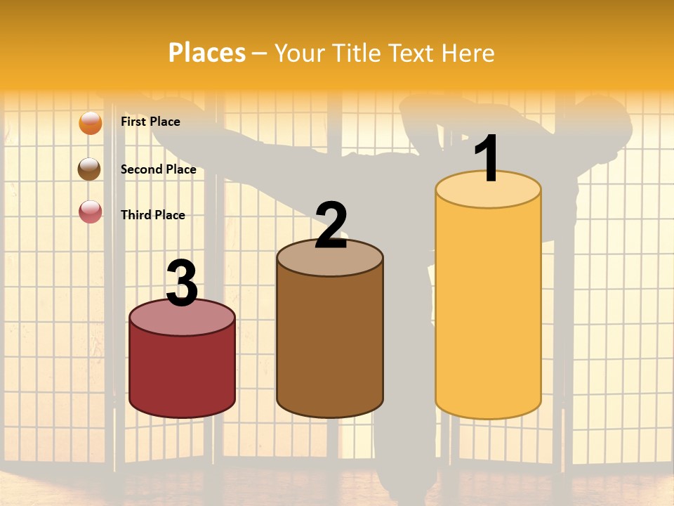 Japanese Fitness Male PowerPoint Template