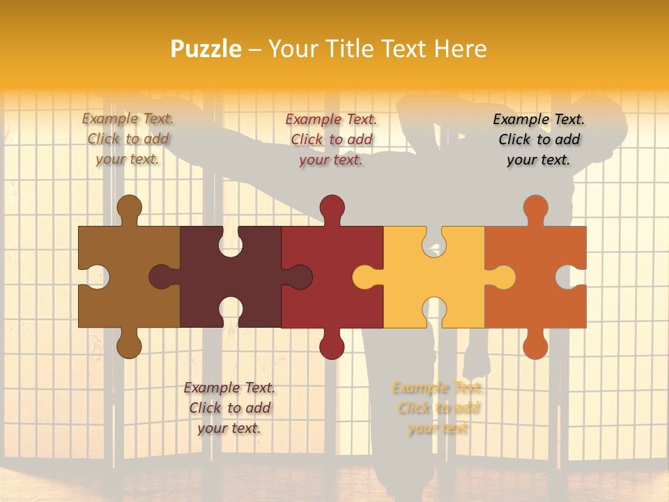 Japanese Fitness Male PowerPoint Template