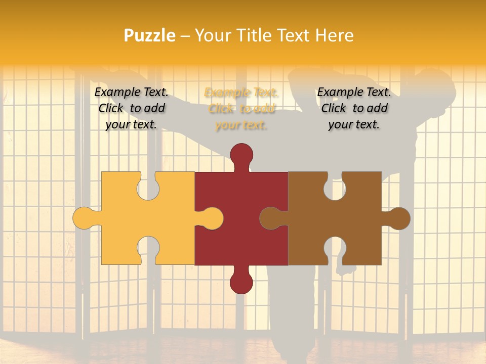 Japanese Fitness Male PowerPoint Template