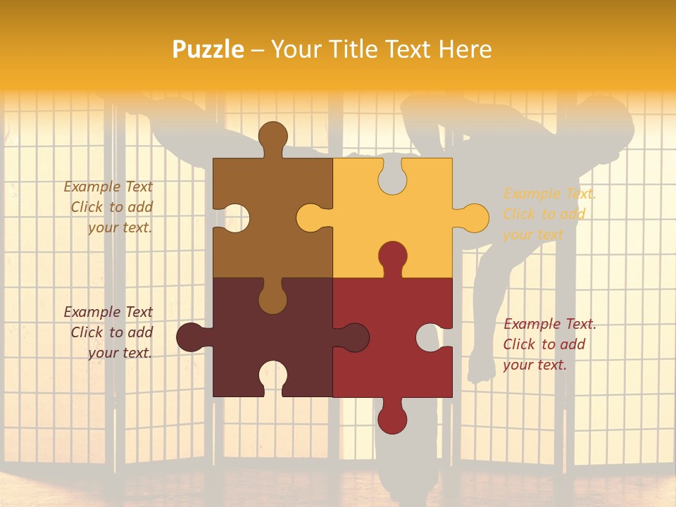 Japanese Fitness Male PowerPoint Template