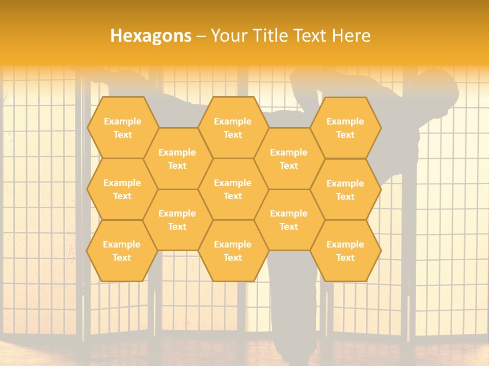 Japanese Fitness Male PowerPoint Template