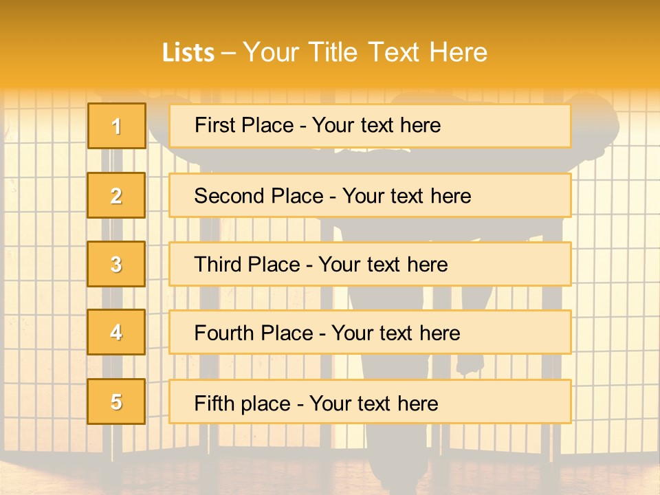 Japanese Fitness Male PowerPoint Template