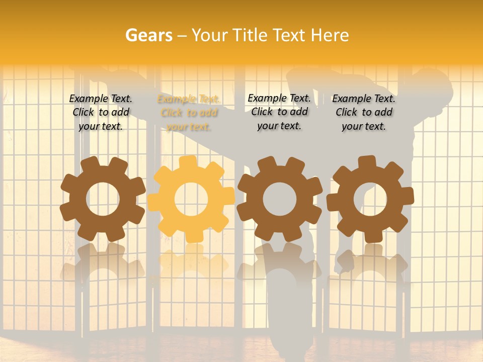 Japanese Fitness Male PowerPoint Template