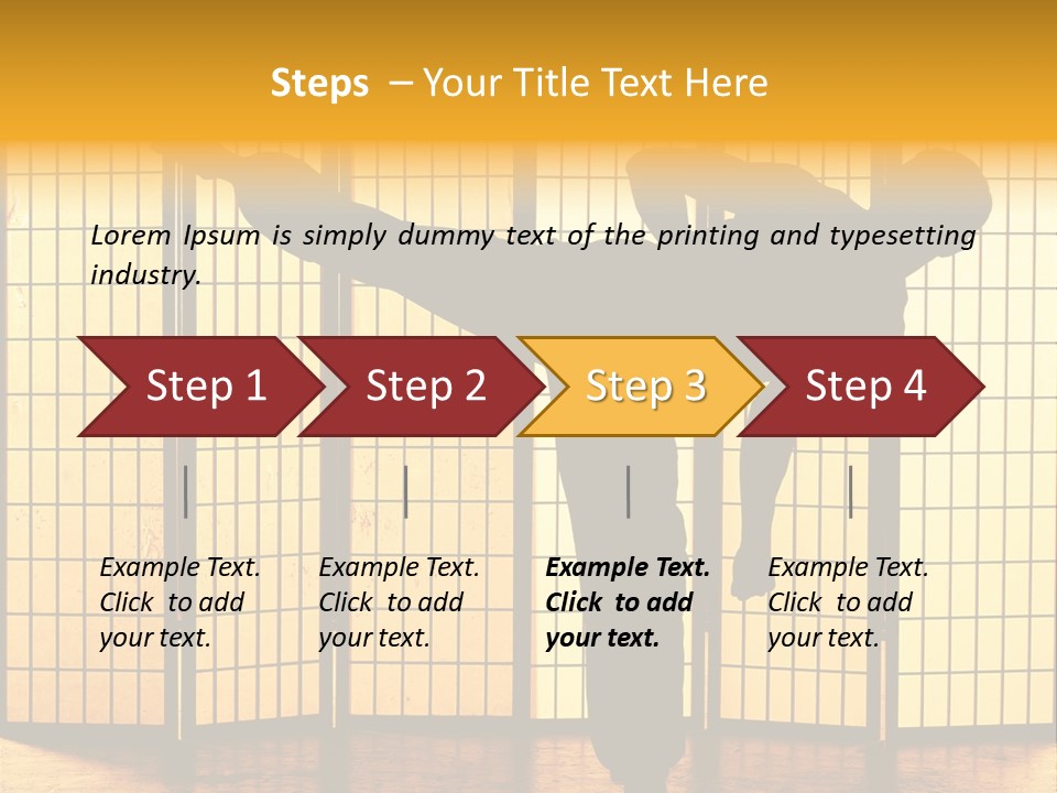 Japanese Fitness Male PowerPoint Template