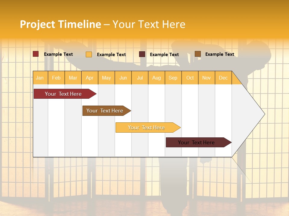 Japanese Fitness Male PowerPoint Template