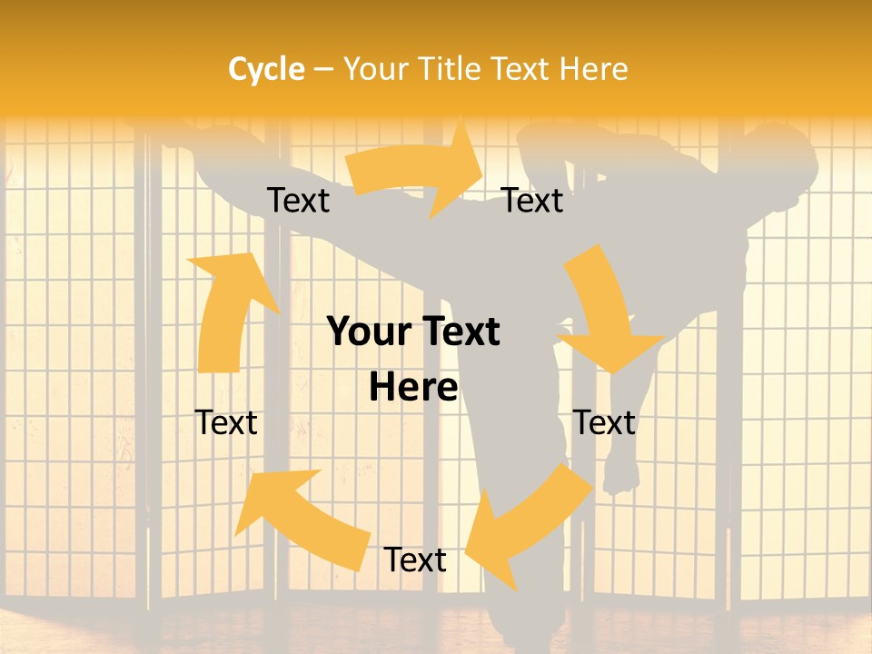 Japanese Fitness Male PowerPoint Template