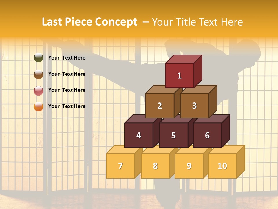 Japanese Fitness Male PowerPoint Template