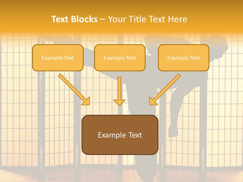 Japanese Fitness Male PowerPoint Template