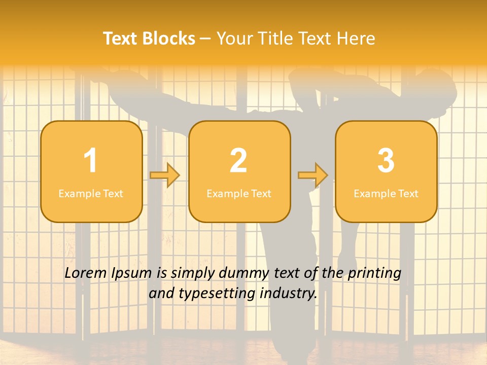 Japanese Fitness Male PowerPoint Template