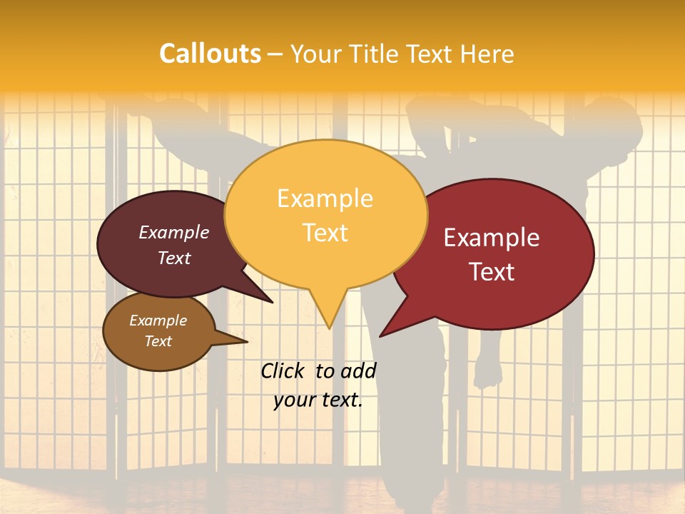 Japanese Fitness Male PowerPoint Template