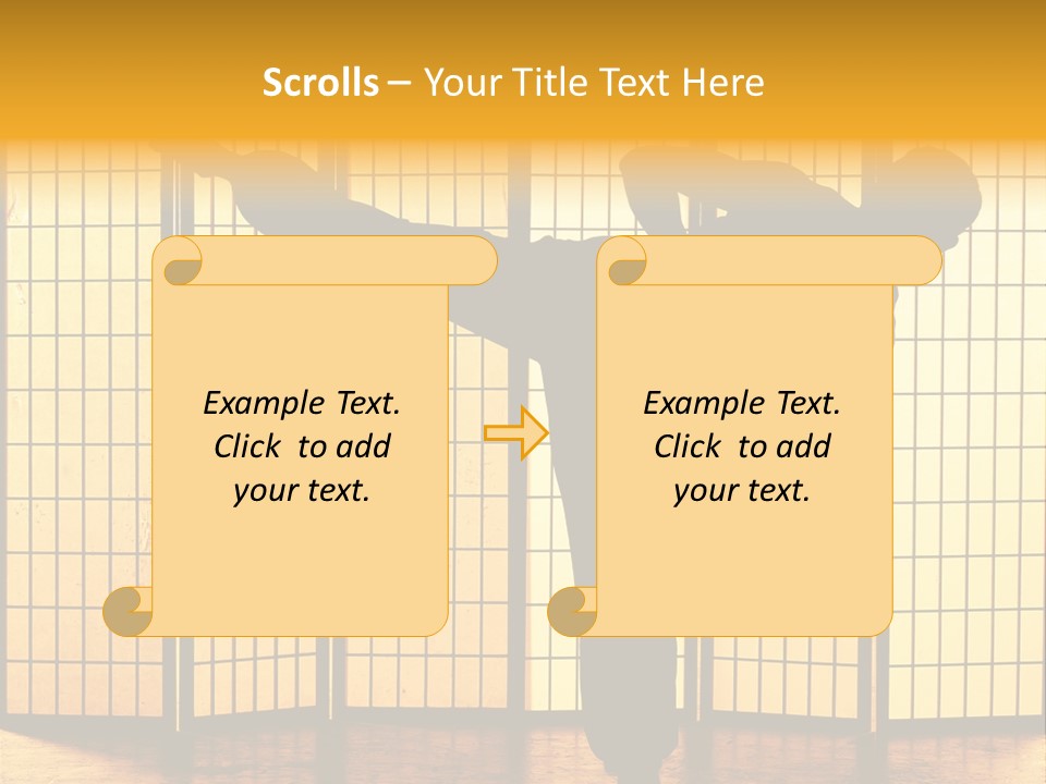 Japanese Fitness Male PowerPoint Template