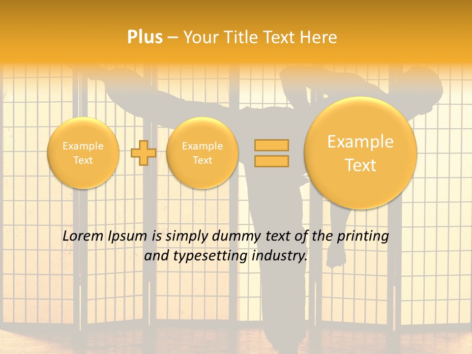 Japanese Fitness Male PowerPoint Template