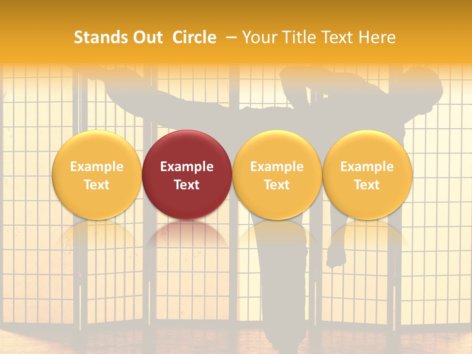 Japanese Fitness Male PowerPoint Template