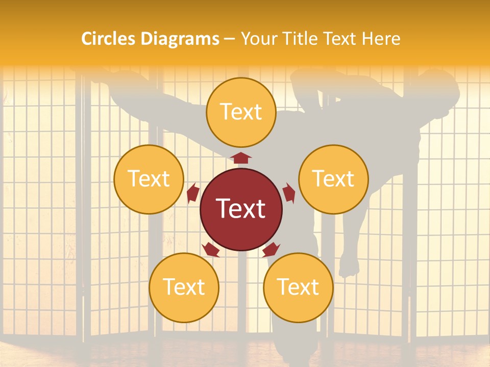 Japanese Fitness Male PowerPoint Template