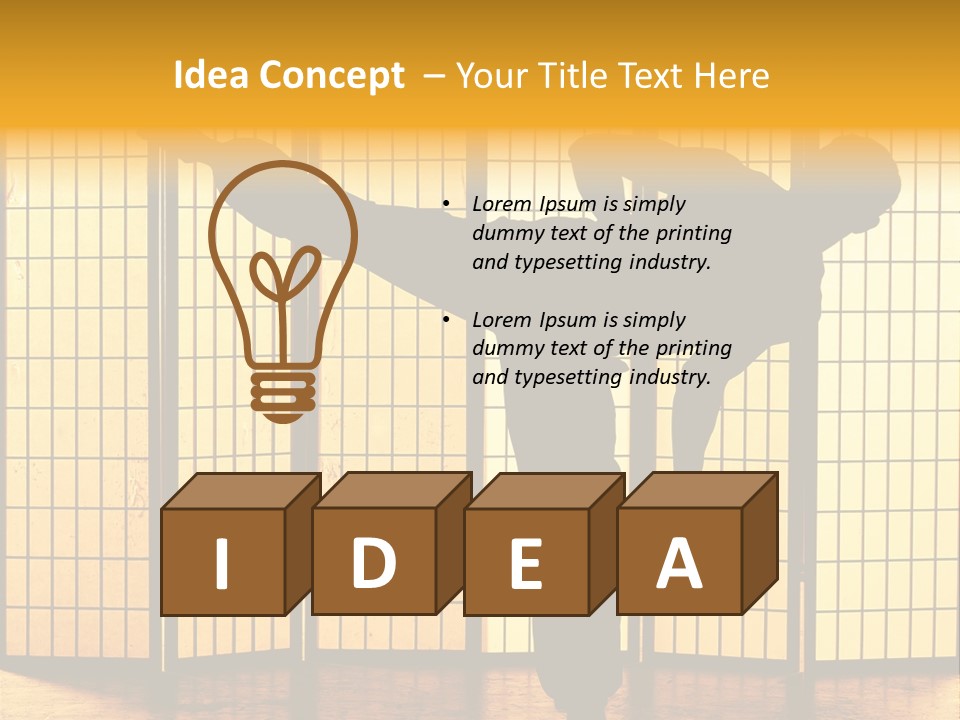 Japanese Fitness Male PowerPoint Template