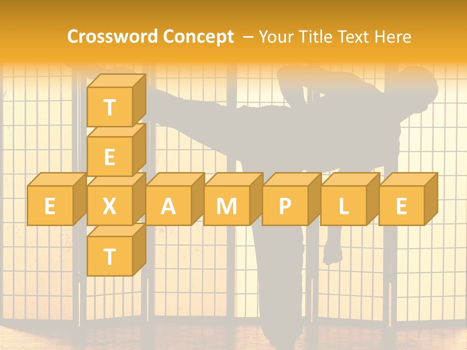 Japanese Fitness Male PowerPoint Template